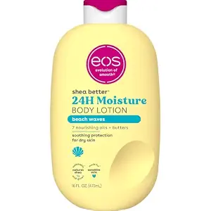 eos Shea Better 24H Moisture Body Lotion- Beach Waves, 16 fl oz