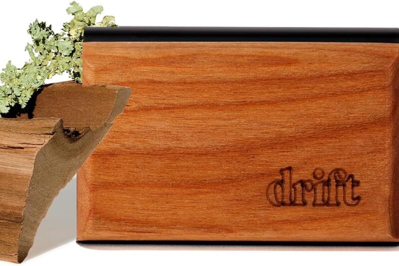 Drift Car Air Freshener – The Original Wood Air Freshener – Car Odor Eliminator – Long Lasting Scent – Auto Accessories – Metal Clip – Essential Oils – Clean Ingredients – Teak Scent Starter Kit